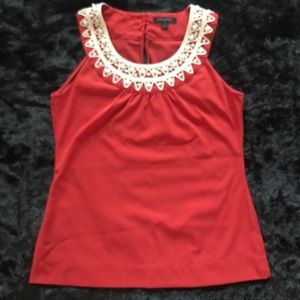 3 for 30 Banana republic orange beaded neck tank